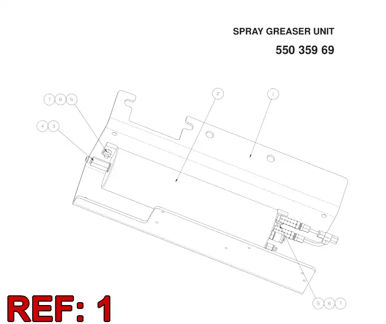 55062069 550 620 69 BRACKET - Sandvik Technical Drawing