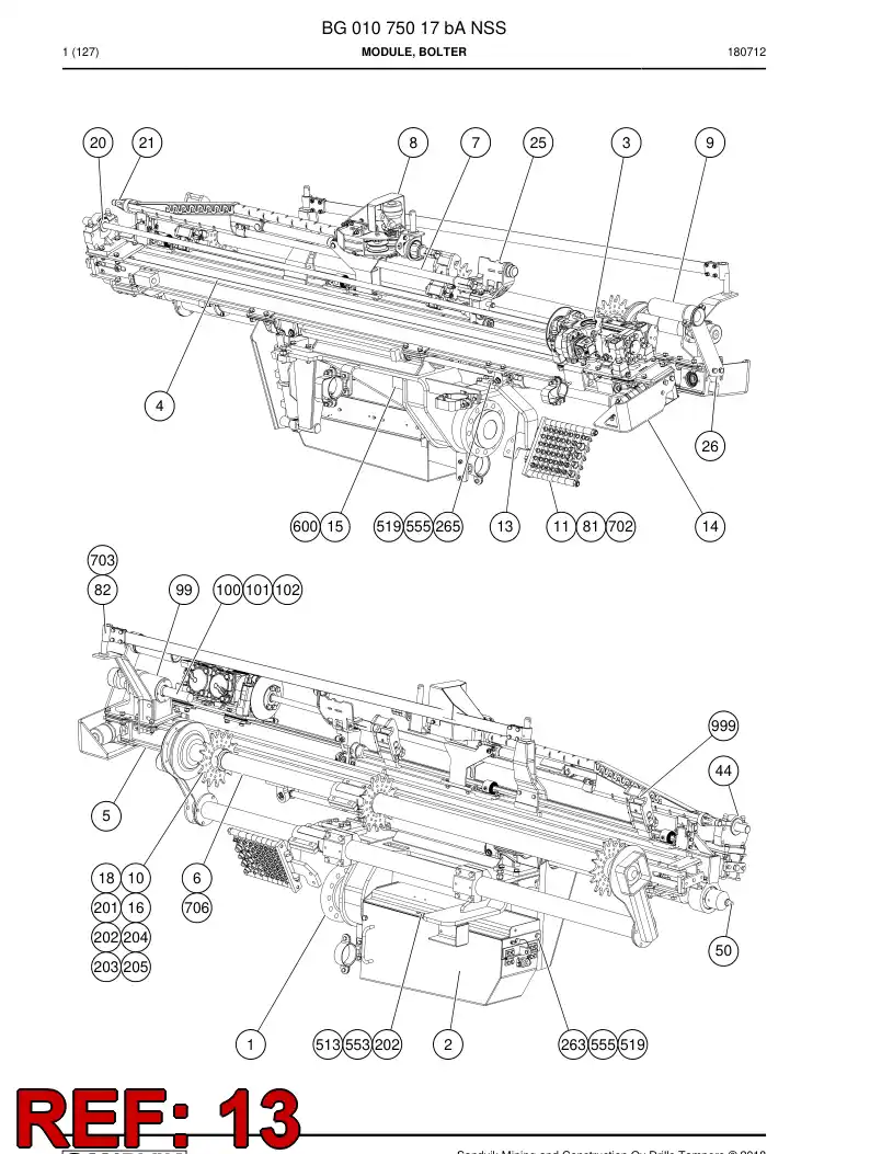 55062337a 550 623 37a Bracket - Sandvik Technical Drawing