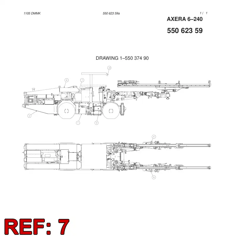55062357 550 623 57 ELECTRIC MODULE - Sandvik Technical Drawing
