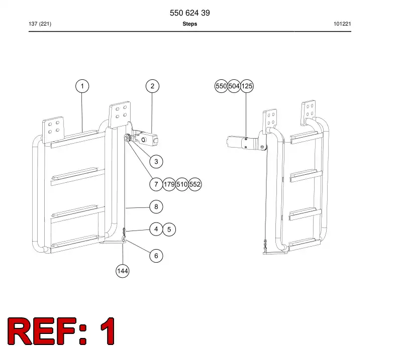 55062437 550 624 37 Steps - Sandvik Technical Drawing