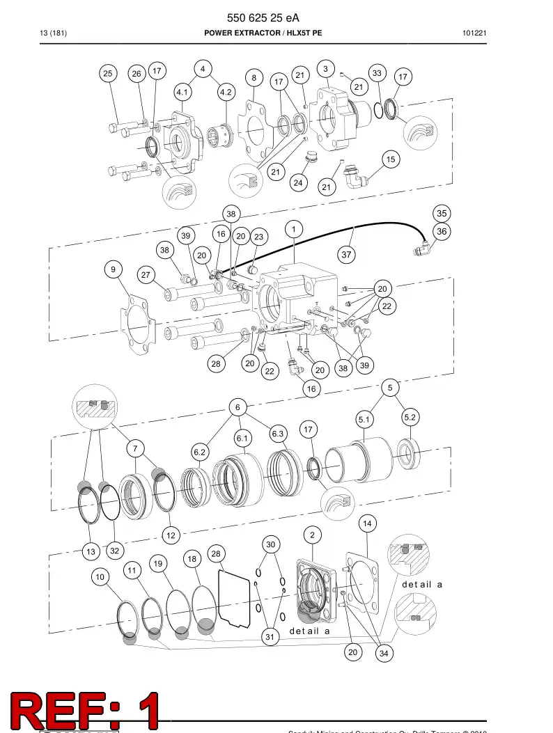 55062443 550 624 43 Body - Sandvik Technical Drawing