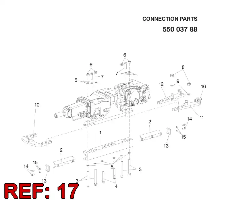 55062714 550 627 14 BACKING PLATE - Sandvik Technical Drawing