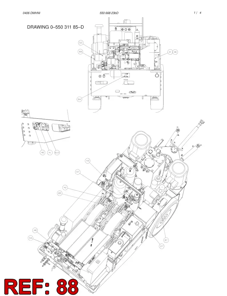 55062931 550 629 31 MOUNTING PLATE - Sandvik Technical Drawing