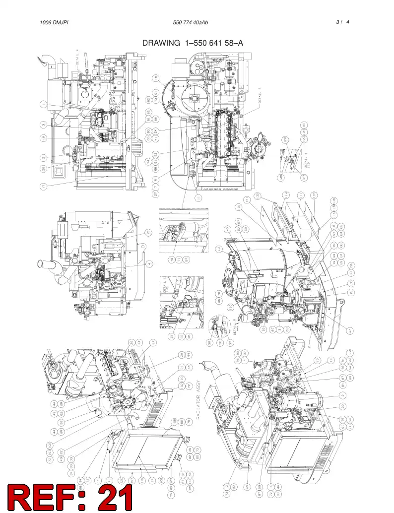 550 631 04 Hose, Water - drawing