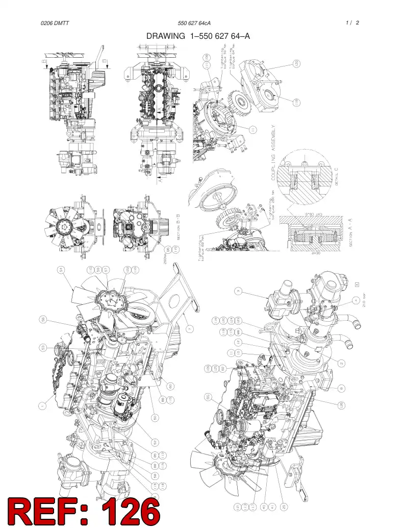 55063121 550 631 21 ASSEMBLY - Sandvik Technical Drawing