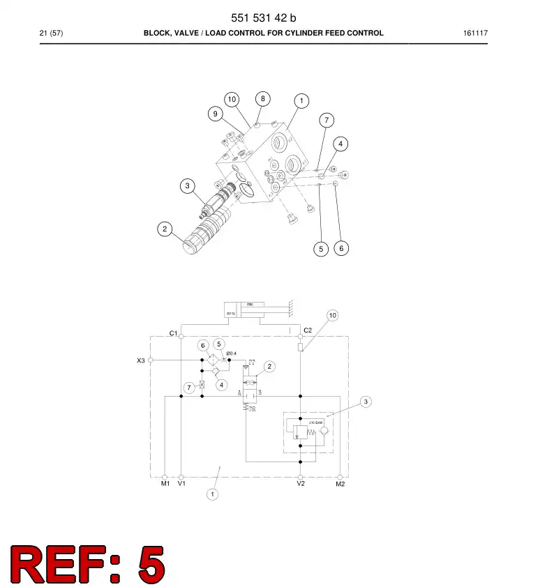 55063239 550 632 39 BOQUILLA - Sandvik Technical Drawing