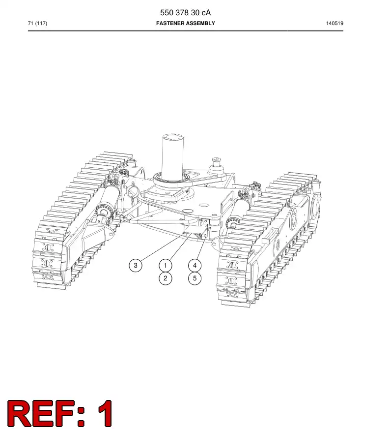 55063251b 550 632 51b Bracket - Sandvik Technical Drawing