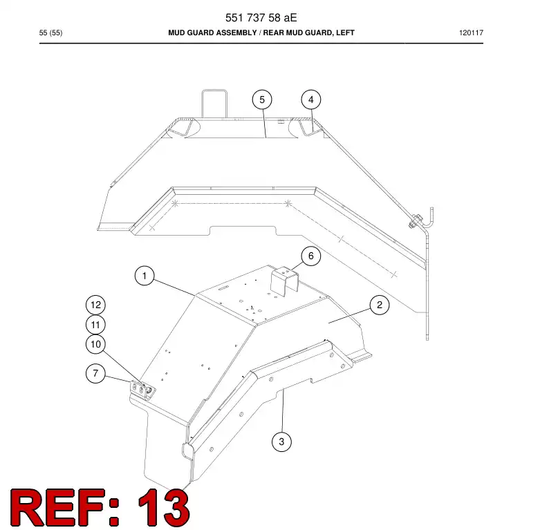 55063477 550 634 77 Nut, Hexagon - Sandvik Technical Drawing