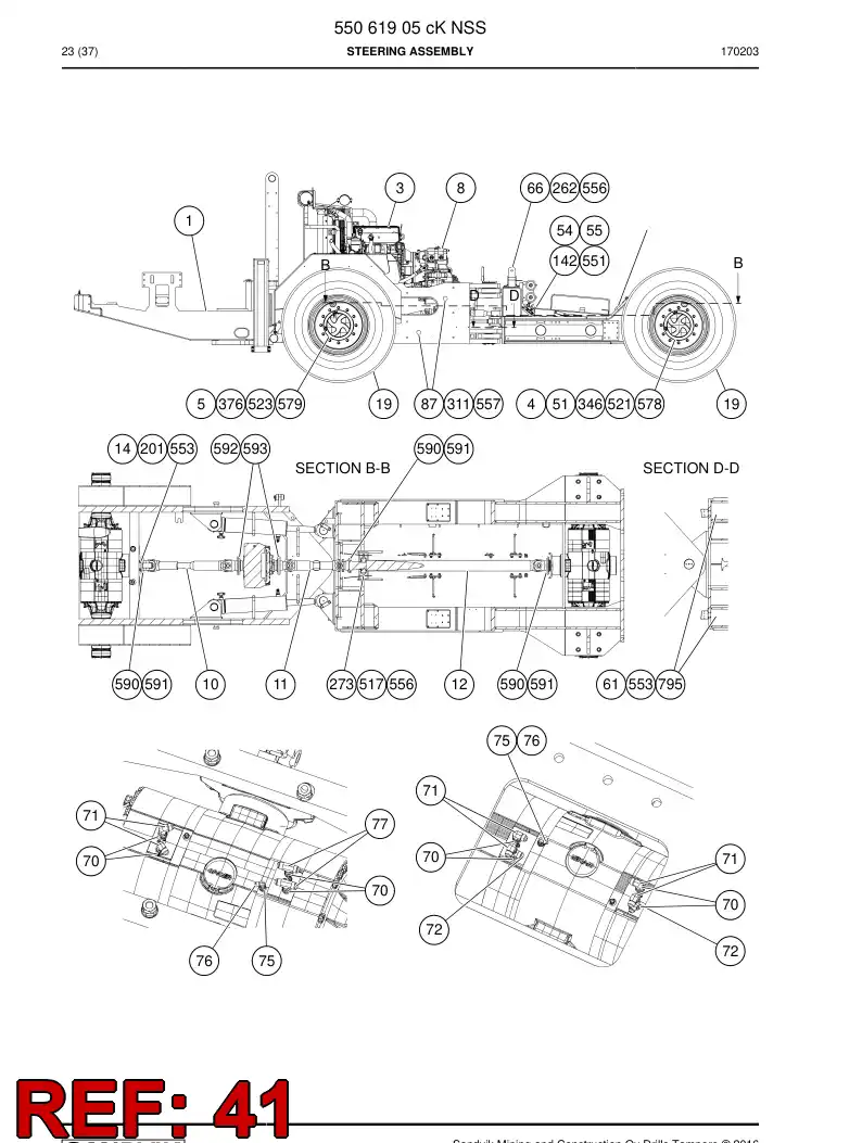 55063602a 550 636 02a Pin - Sandvik Technical Drawing