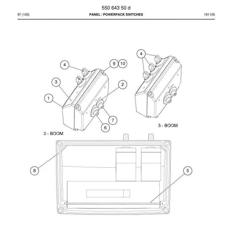 55063637 550 636 37 Decal - Sandvik Technical Drawing