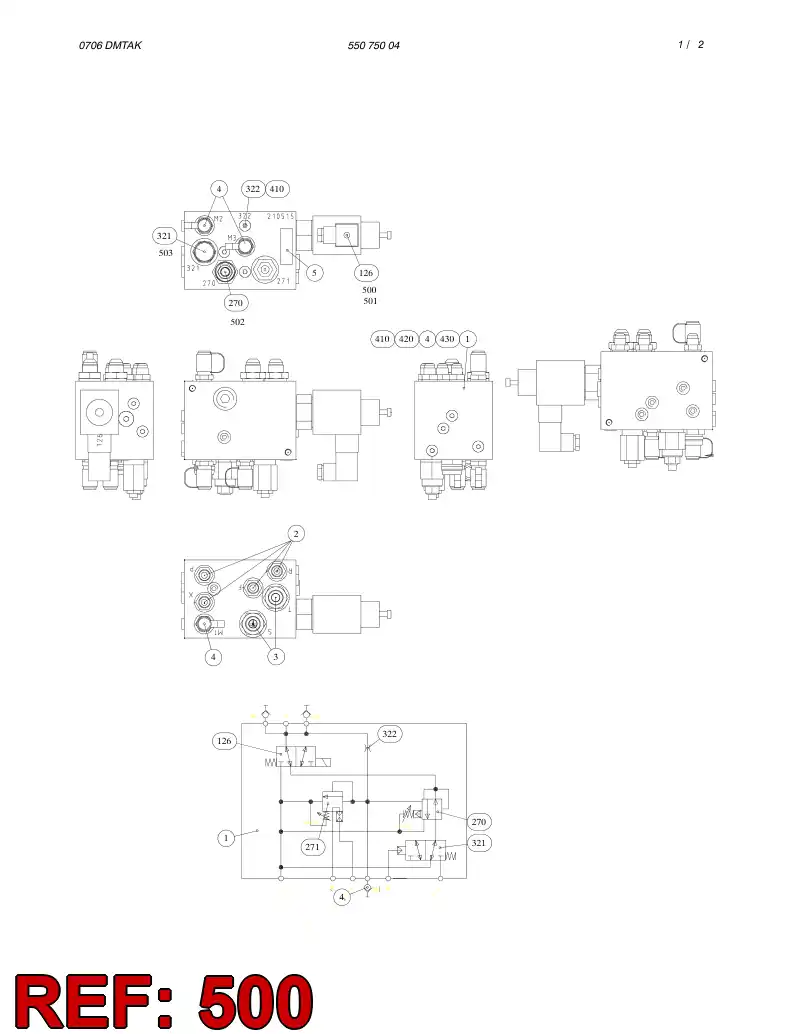55063725 550 637 25 SEAL KIT - Sandvik Technical Drawing