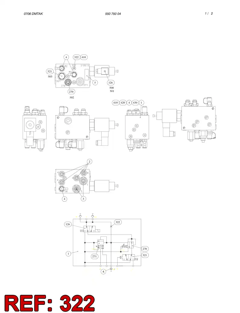 55063732 550 637 32 ORIFICE - Sandvik Technical Drawing