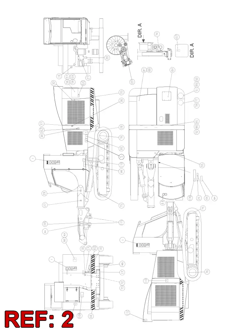 55063898 550 638 98 SIGN SET - Sandvik Technical Drawing