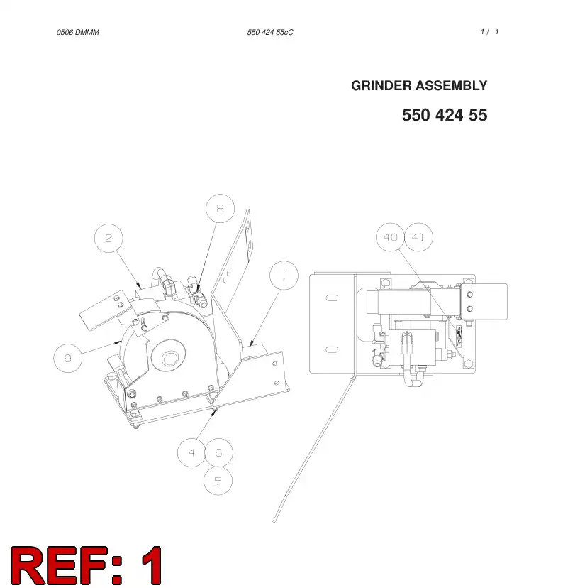 55063942 550 639 42 BRACKET - Sandvik Technical Drawing