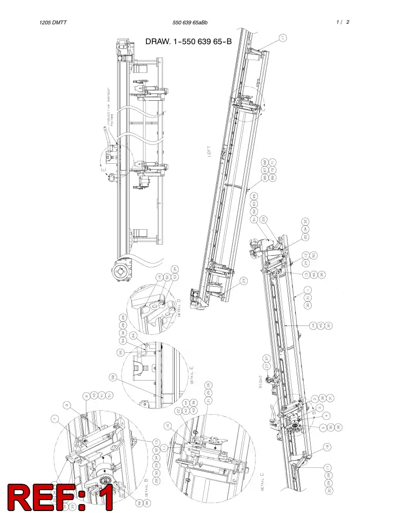 55063956 550 639 56 BRACKET - Sandvik Technical Drawing