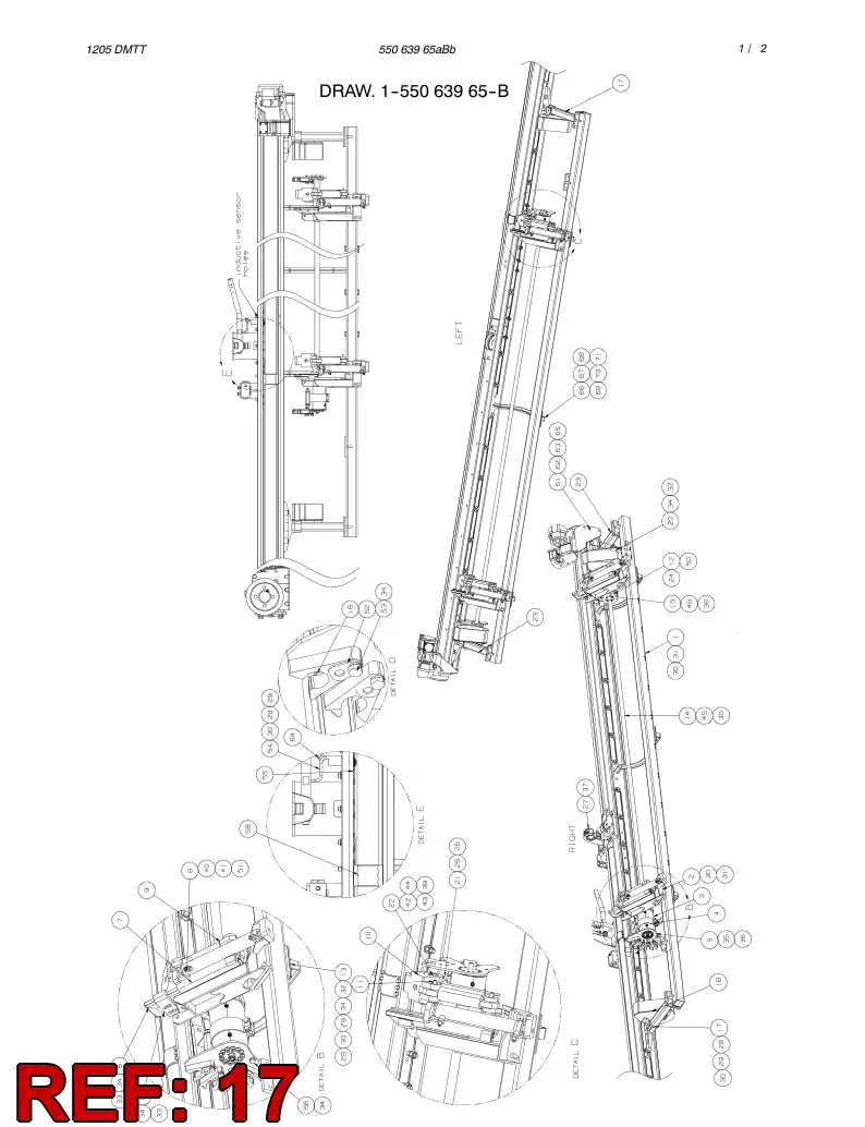 55063959 550 639 59 SUPPORTING BLOCK - Sandvik Technical Drawing