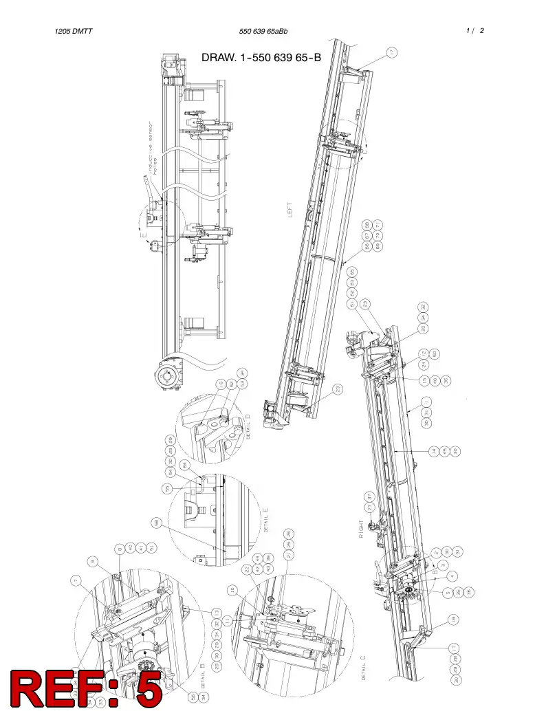 55063962 550 639 62 PLATE - Sandvik Technical Drawing