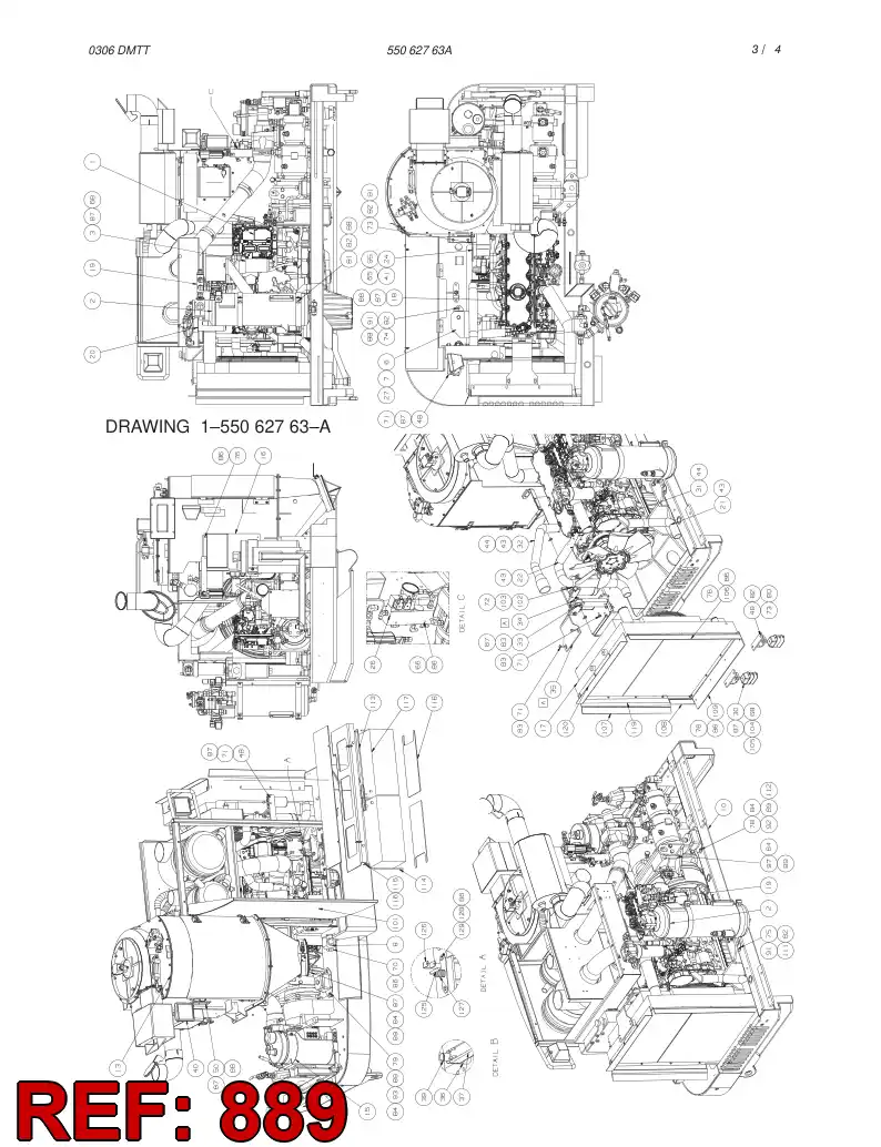 55063975 550 639 75 STEEL PARTS KIT - Sandvik Technical Drawing