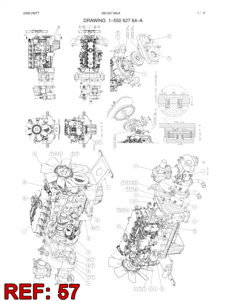 55064063 550 640 63 PILLOW BLOCK - Sandvik Technical Drawing