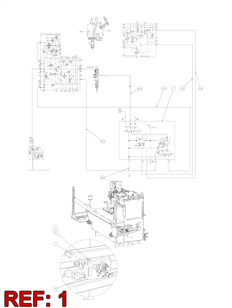 55064184 550 641 84 VALVE ASSEMBLY - Sandvik Technical Drawing
