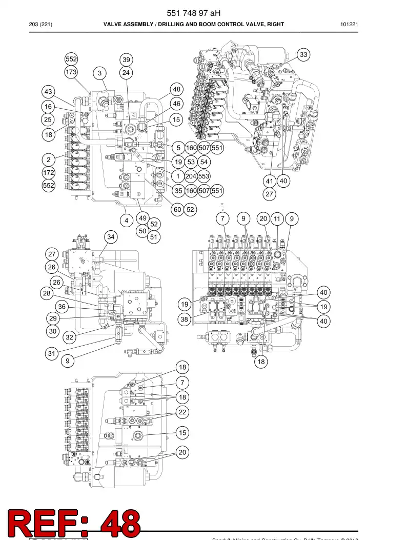 55064194 550 641 94 Pipe assembly - Sandvik Technical Drawing