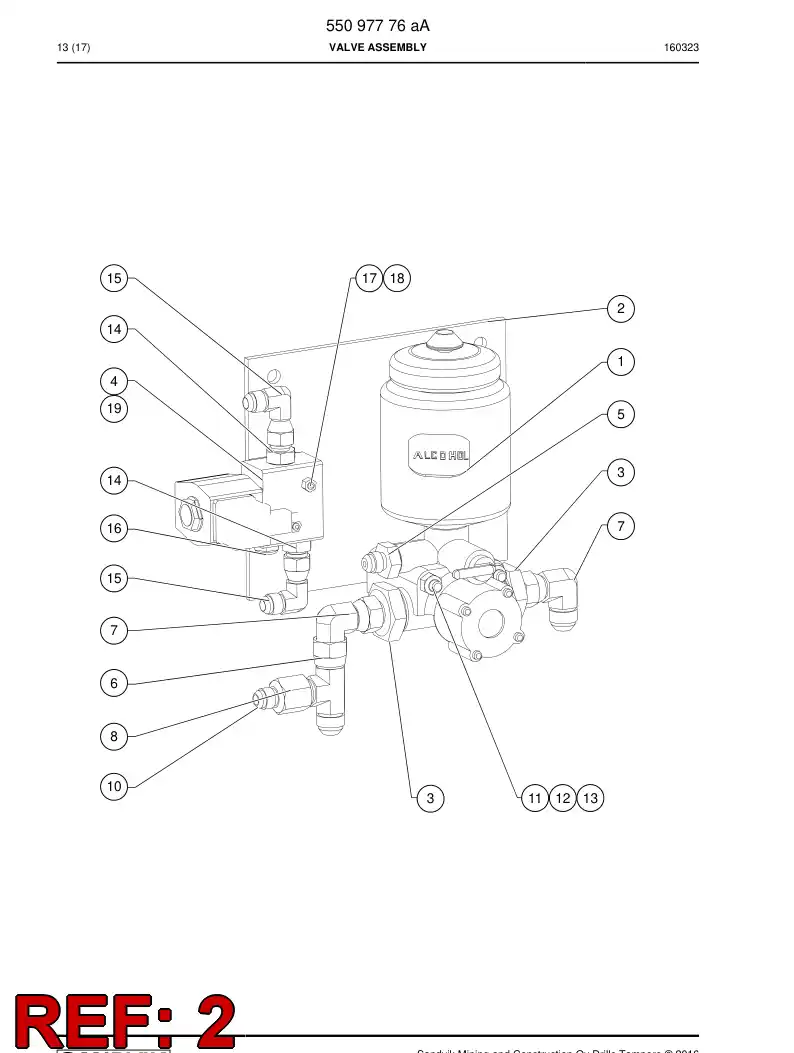 55064220 550 642 20 Plate - Sandvik Technical Drawing