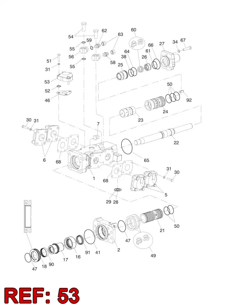55064239 550 642 39 PRESSURE ACCUMULATOR - Sandvik Technical Drawing