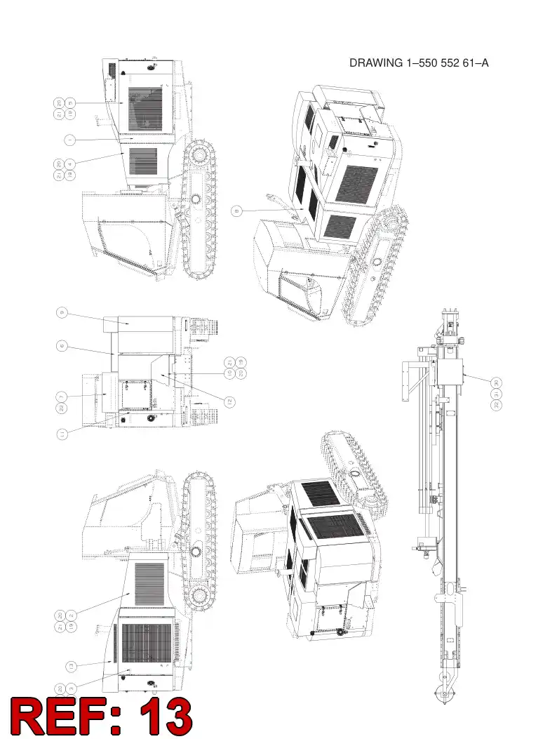 55064298 550 642 98 COVER PLATE - Sandvik Technical Drawing