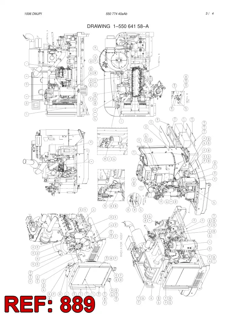 55064314 550 643 14 STEEL PARTS KIT - Sandvik Technical Drawing