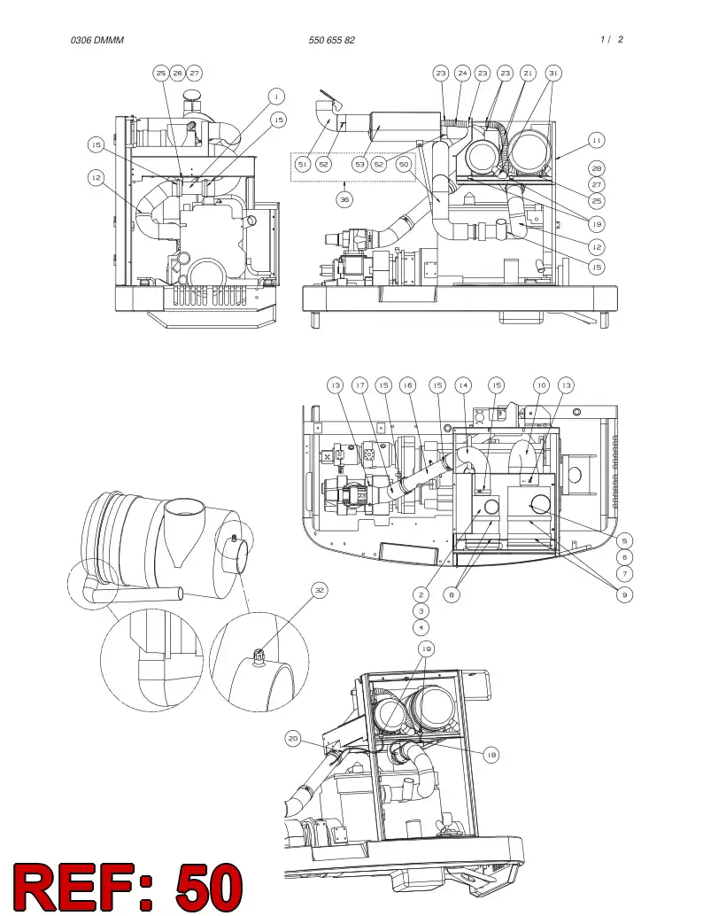 55064315 550 643 15 ELBOW - Sandvik Technical Drawing