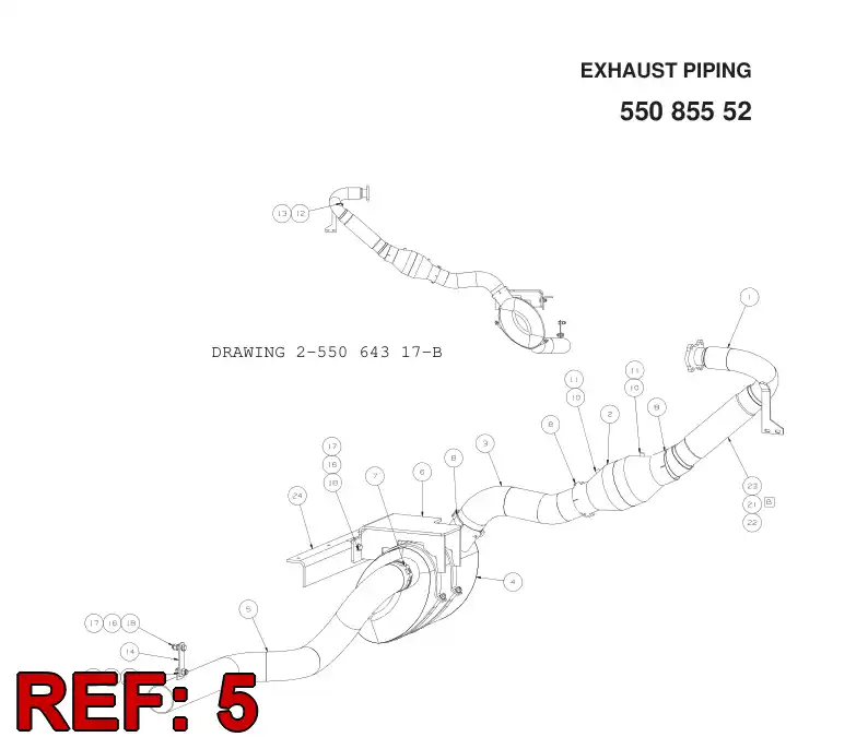 55064318 550 643 18 PIPE - Sandvik Technical Drawing