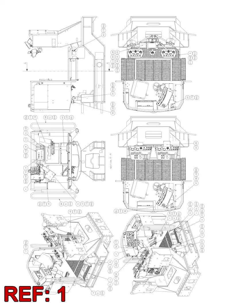 55064325 550 643 25 DRIVING PLATFORM - Sandvik Technical Drawing