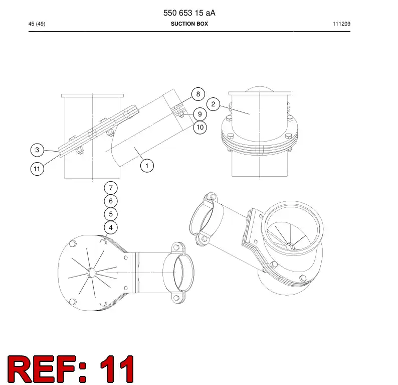 55064386a 550 643 86a Plate - Sandvik Technical Drawing