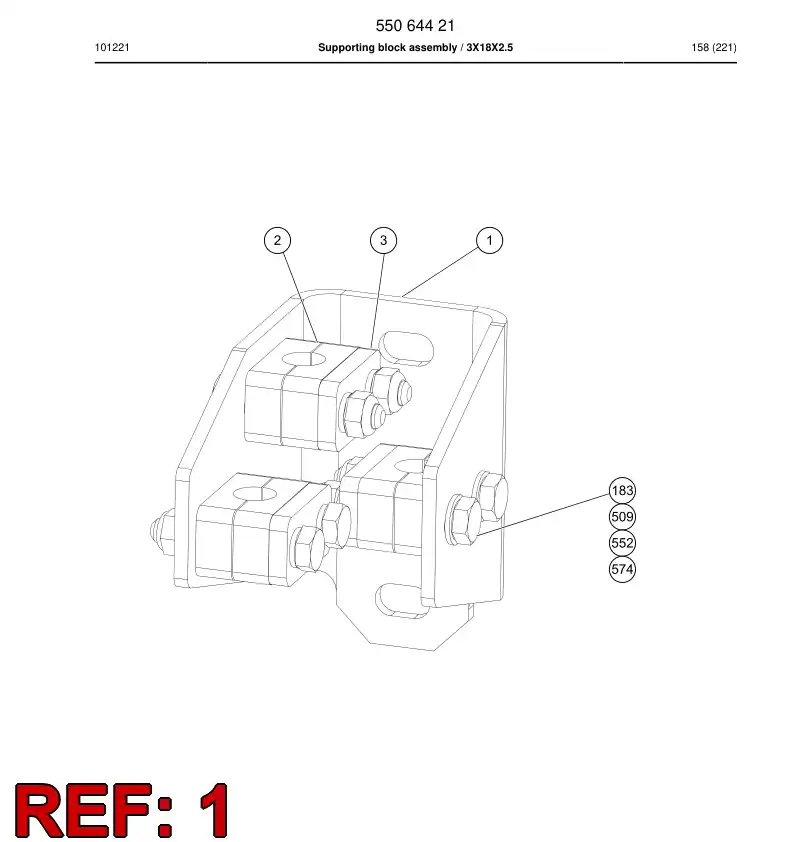 55064486 550 644 86 Plate - Sandvik Technical Drawing
