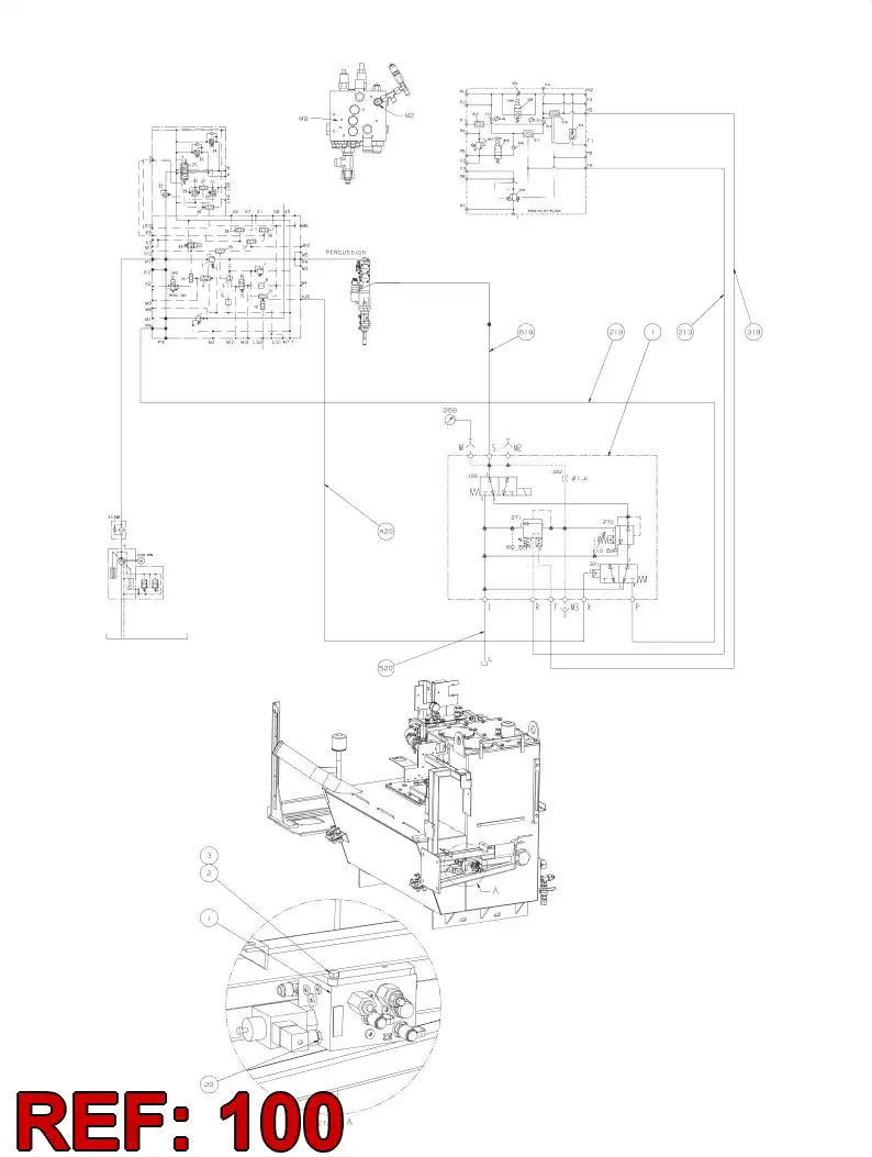 55064534 550 645 34 HOSING - Sandvik Technical Drawing