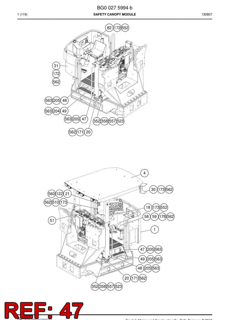 55064599a 550 645 99a Plate - Sandvik Technical Drawing