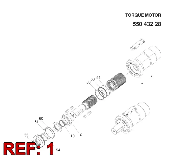 55064611 550 646 11 SEAL KIT - Sandvik Technical Drawing