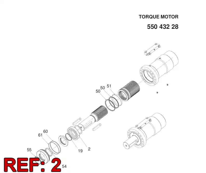 55064612 550 646 12 BALL BEARING - Sandvik Technical Drawing