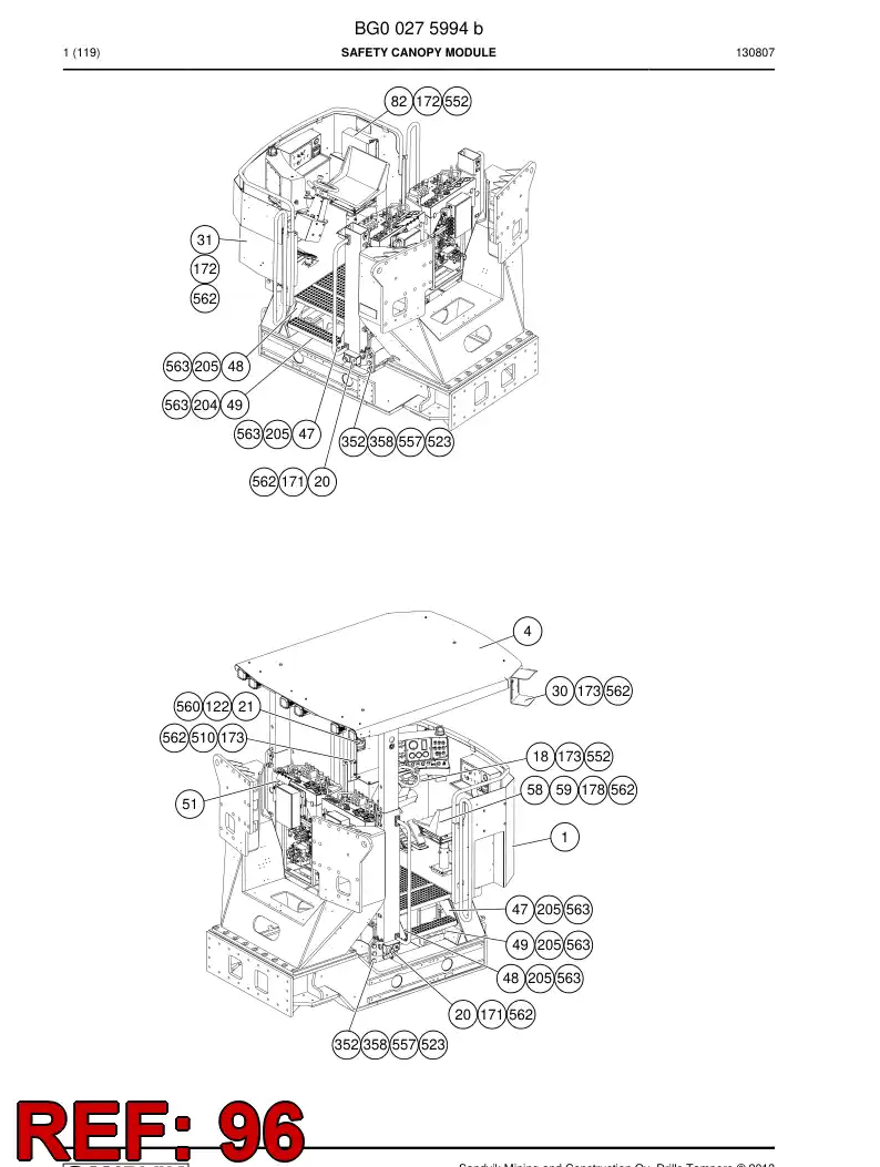 55064668a 550 646 68a Bracket - Sandvik Technical Drawing