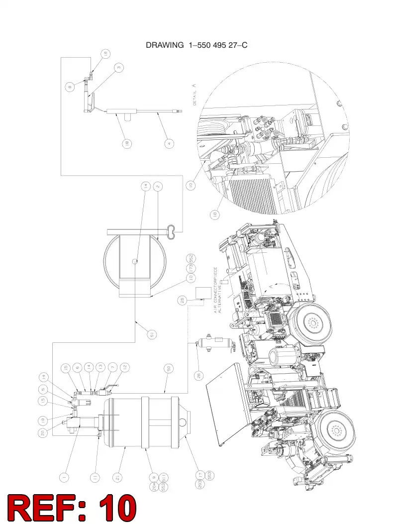 55064752 550 647 52 MOUNTING PLATE - Sandvik Technical Drawing