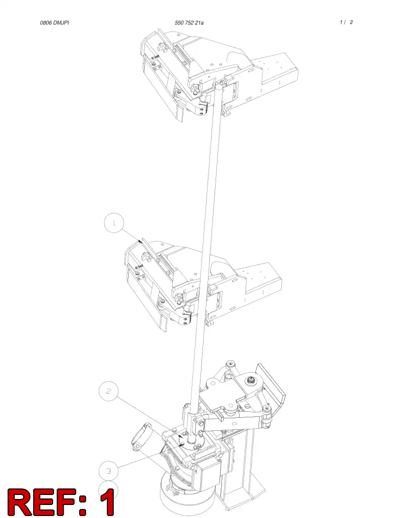 55064894 550 648 94 JAWS ASSEMBLY - Sandvik Technical Drawing