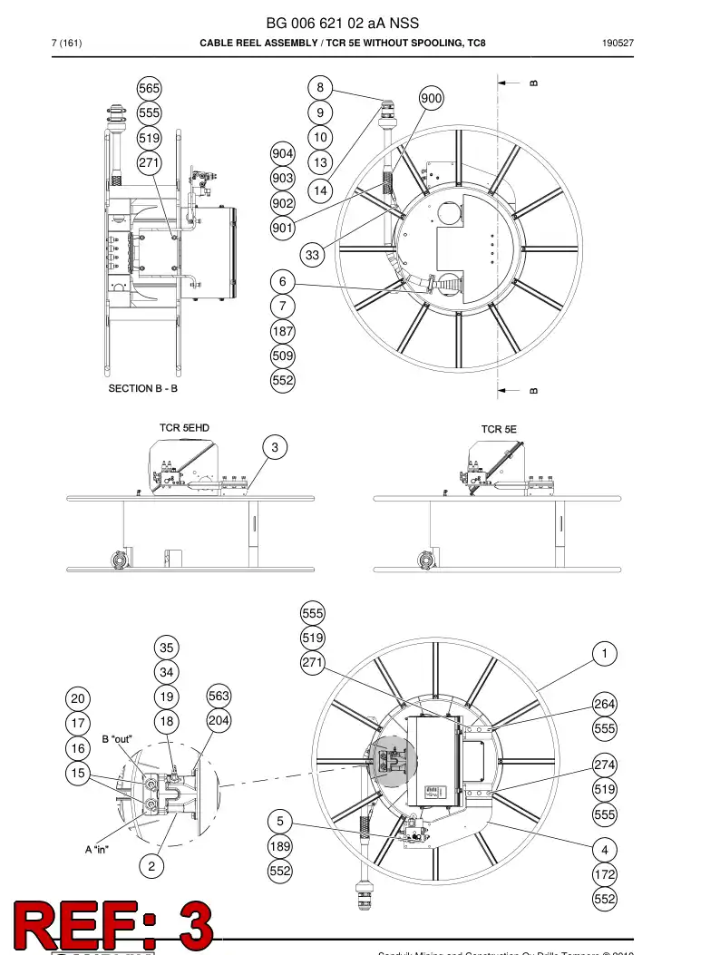 55065000b 550 650 00b Bracket - Sandvik Technical Drawing