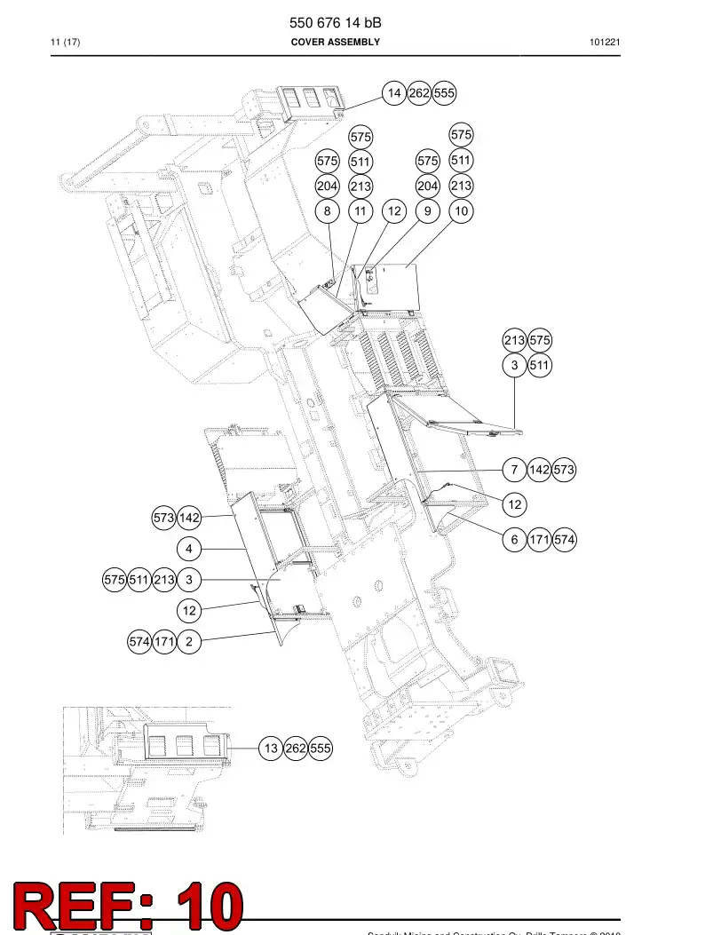 55065081 550 650 81 Door - Sandvik Technical Drawing