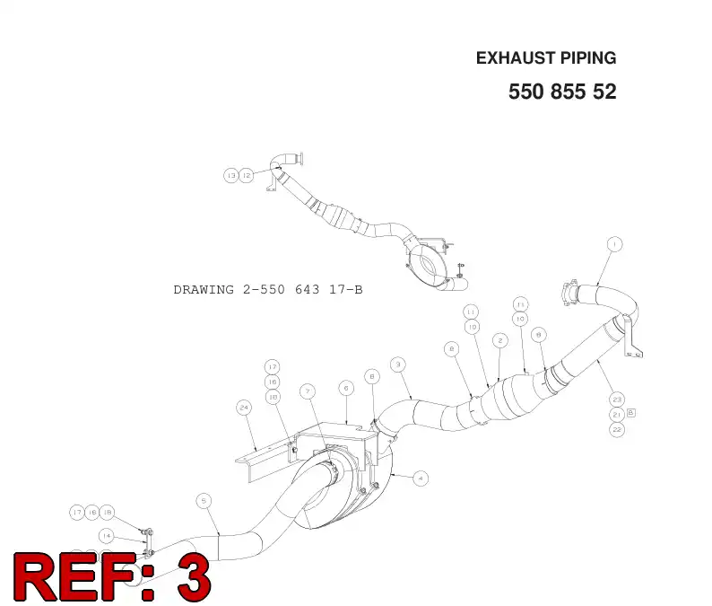 55065152 550 651 52 PIPE - Sandvik Technical Drawing
