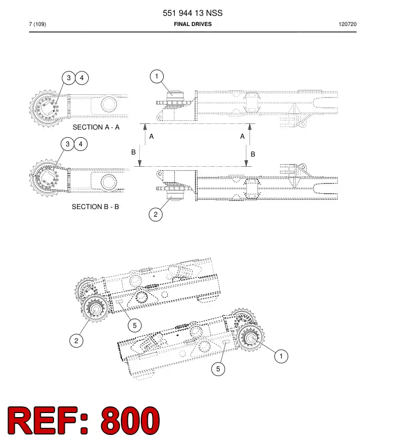 55065187c 550 651 87c HOSING - Sandvik Technical Drawing