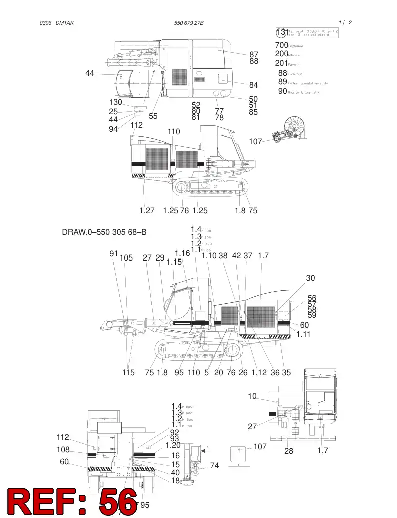 55065220 550 652 20 DECAL - Sandvik Technical Drawing