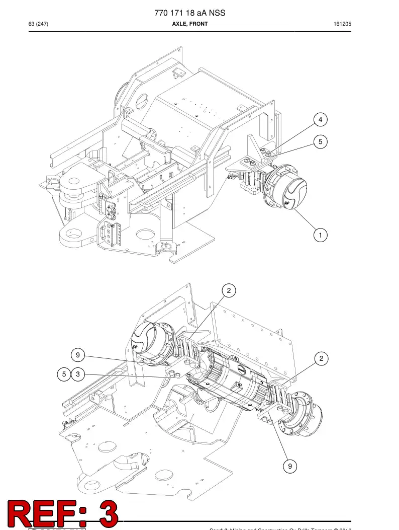 55065350 550 653 50 Hexagon head bolt - Sandvik Technical Drawing