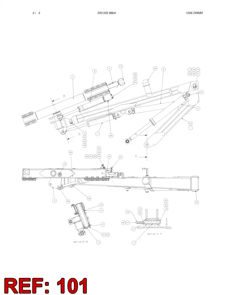 55065437 550 654 37 SEAL KIT - Sandvik Technical Drawing