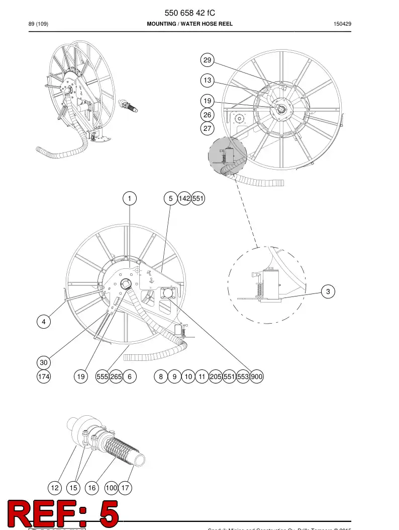 55065604 550 656 04 Plate - Sandvik Technical Drawing