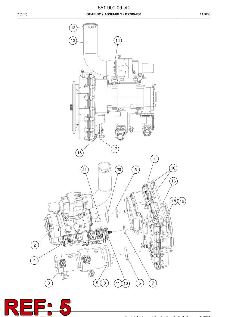 55065632 550 656 32 O-ring - Sandvik Technical Drawing